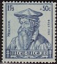 Belgium - 1942 - Characters - 1,75F+50C - Blue - Characters - Scott B324 - Character Portrait Gerardus Mercator (1512-1594) - 0